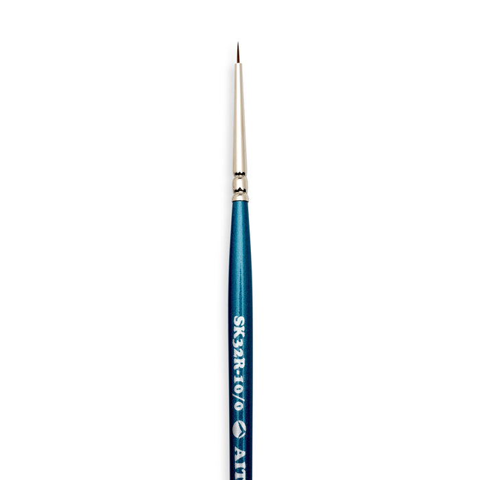 AIT Art Select Set of 7 Detail Paint Brushes, Synthetic Kolinsky Sable, Set Assembled in USA for Trusted Performance and Crafting Exquisite Details