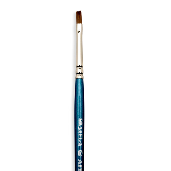 AIT Art Select Set of 7 Detail Paint Brushes, Synthetic Kolinsky Sable, Set Assembled in USA for Trusted Performance and Crafting Exquisite Details