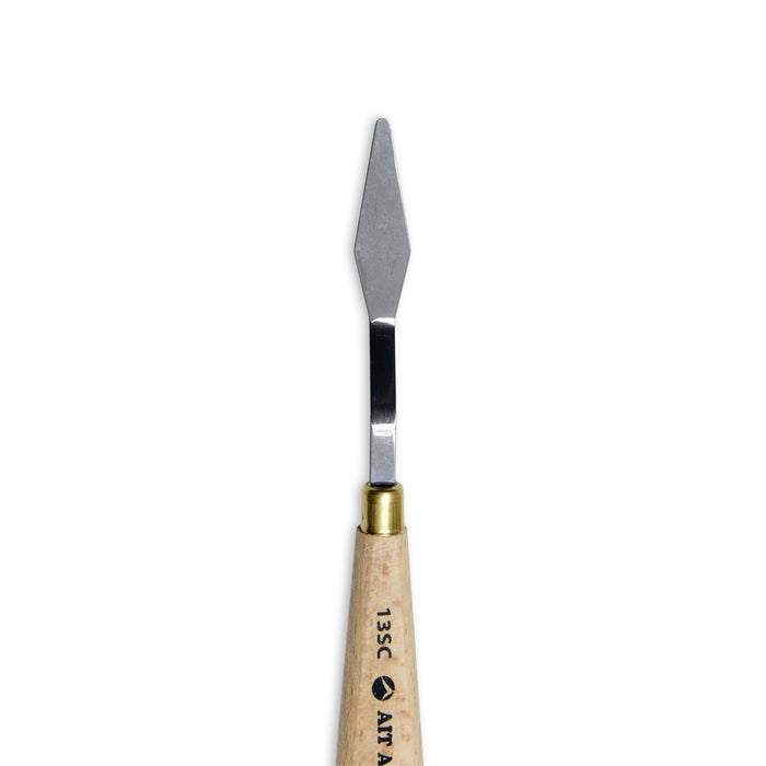 AIT Art Select Painting Knives - Set of 5 - Assorted Trowel Shapes with Italian Carbon Steel Blades - Durable and Versatile
