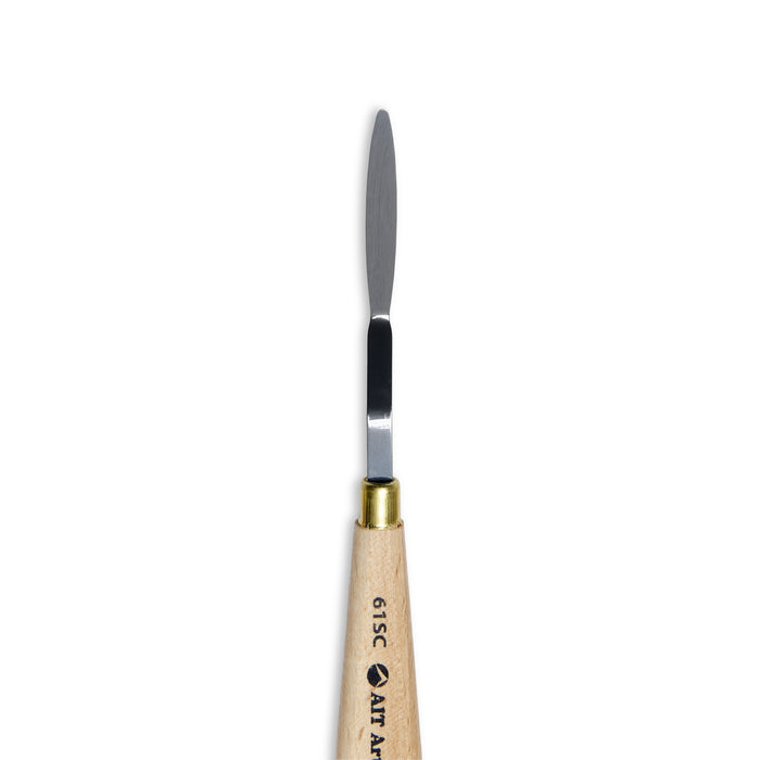 AIT Art Select Painting Knives - Set of 5 - Assorted Trowel Shapes with Italian Carbon Steel Blades - Durable and Versatile