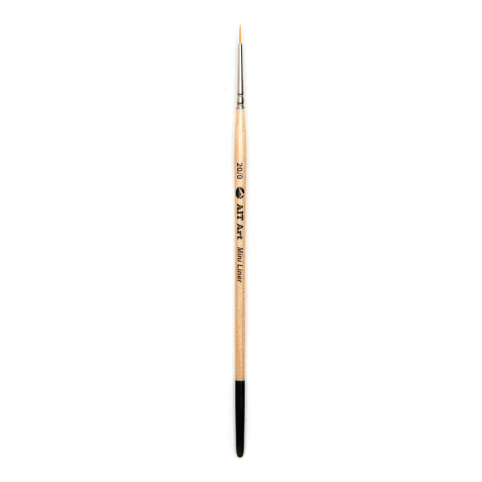 Pack of 3 Single Size Short-Handle Mini Liner Brushes, Handmade in USA, Pick the Exact Size You Want for Your Project