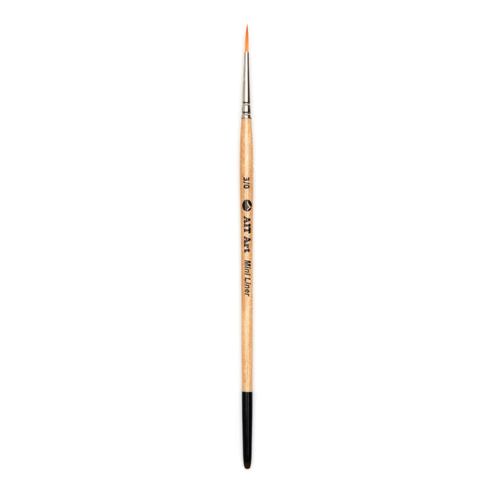 Pack of 3 Single Size Short-Handle Mini Liner Brushes, Handmade in USA, Pick the Exact Size You Want for Your Project