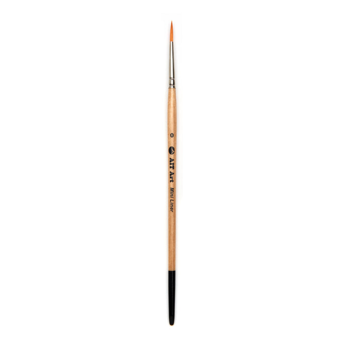 Pack of 3 Single Size Short-Handle Mini Liner Brushes, Handmade in USA, Pick the Exact Size You Want for Your Project