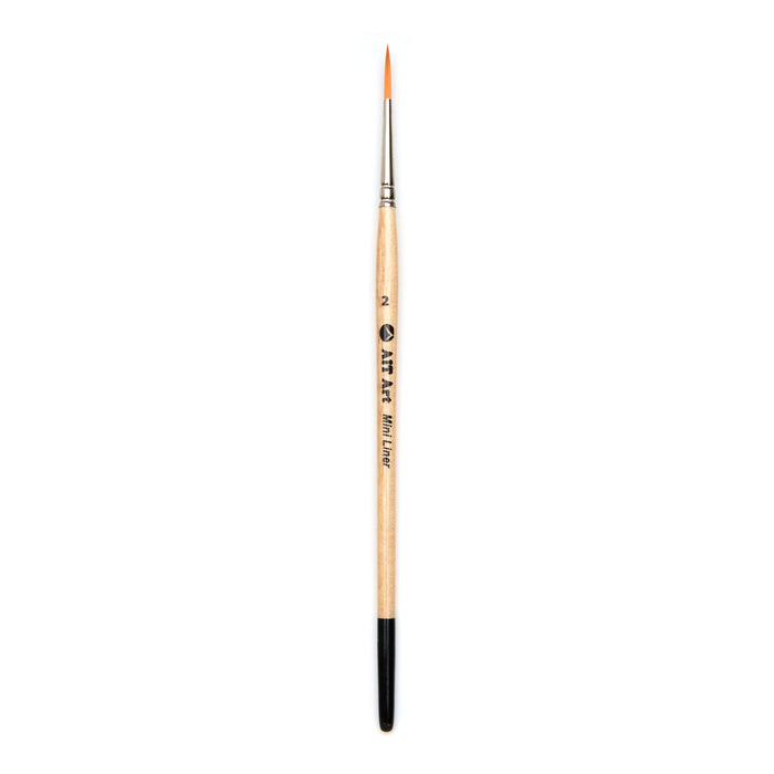 Pack of 3 Single Size Short-Handle Mini Liner Brushes, Handmade in USA, Pick the Exact Size You Want for Your Project