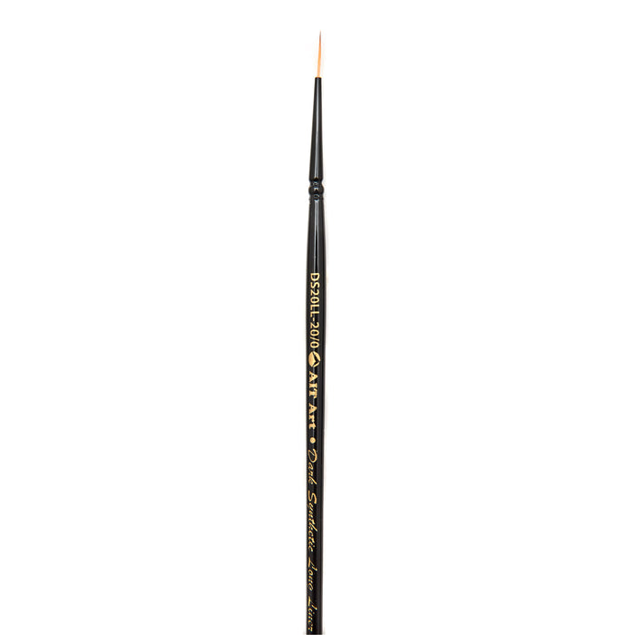 AIT Art Premium Detail Brush Set, 5 Dark Synthetic Paint Brushes, Handmade in USA, Best Quality Set for Precision Details with Oil, Acrylic, and Watercolors