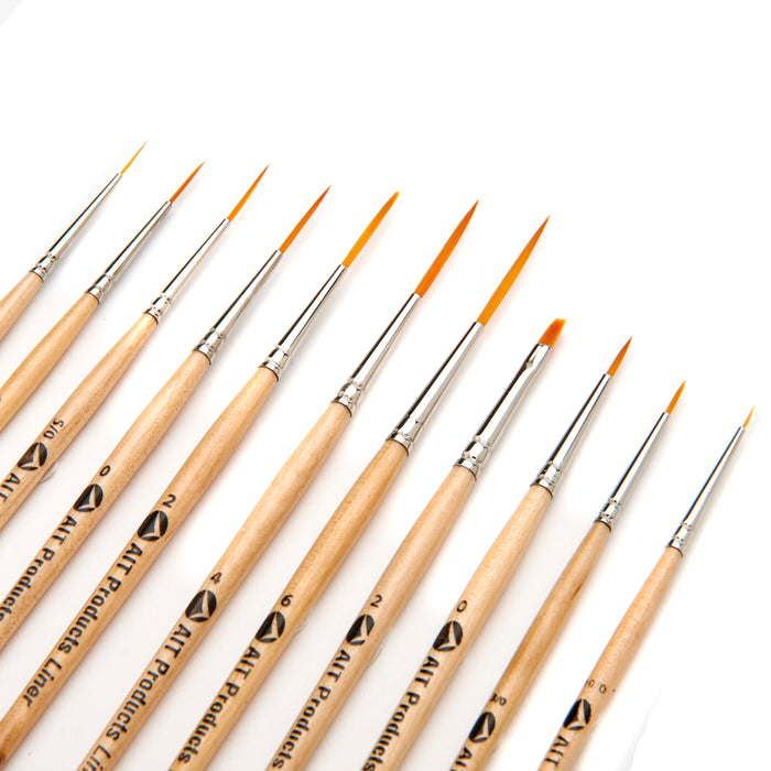 Paint Brush Set of 11 Detail Brushes, Handmade in USA, Trusted Performance  for Fine Detail Painting