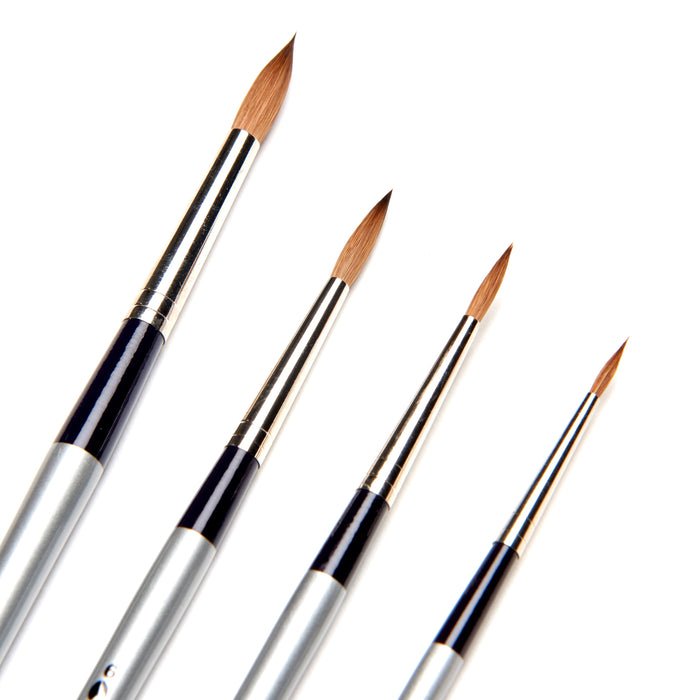 AIT Art Select Set of 7 Detail Paint Brushes, Synthetic Kolinsky