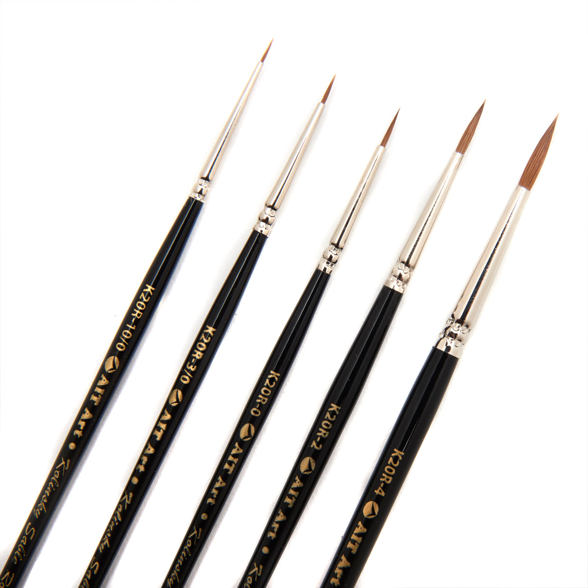 AIT Art Select, Set of 7 Pure Russian Sable Detail Paint Brushes