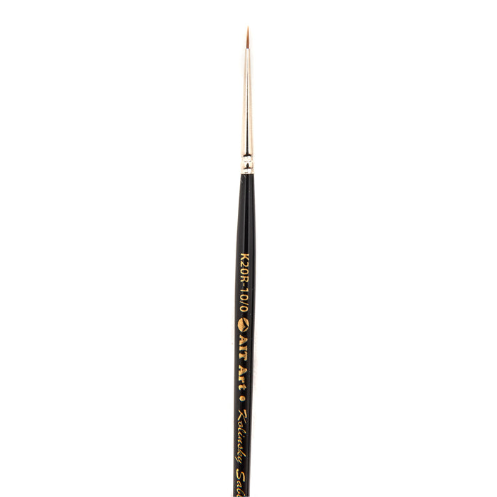 White Sable Paint Brush Set - Short Handled Brushes for Watercolor, Oil,  Acrylic